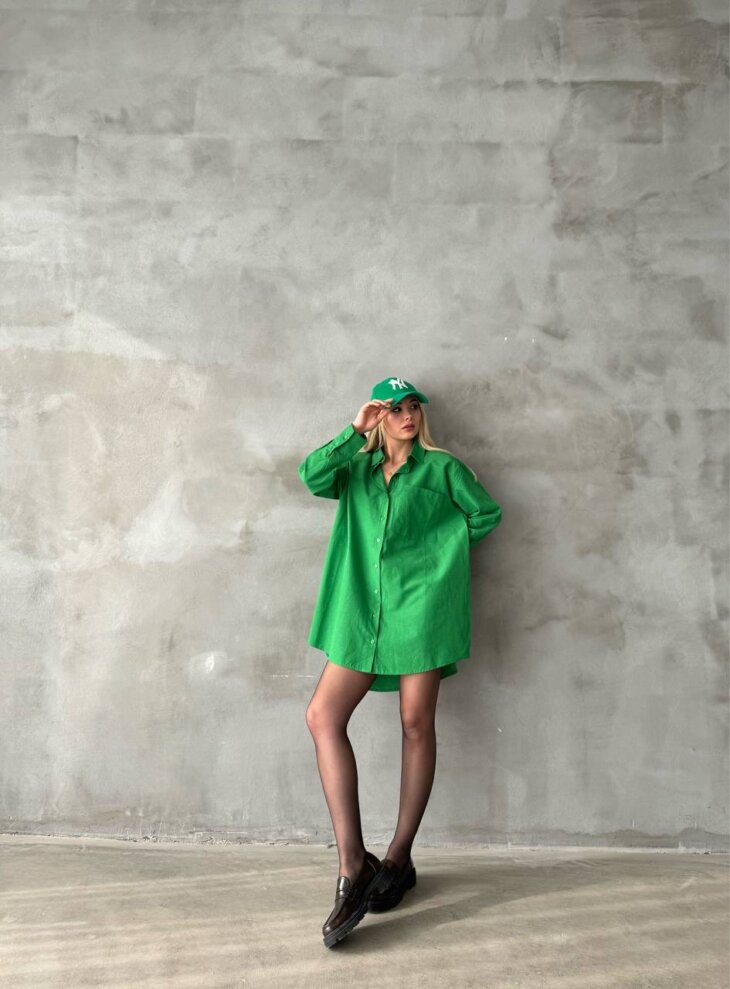 DP LONG SLEEVE GREEN SHIRT - Image 5