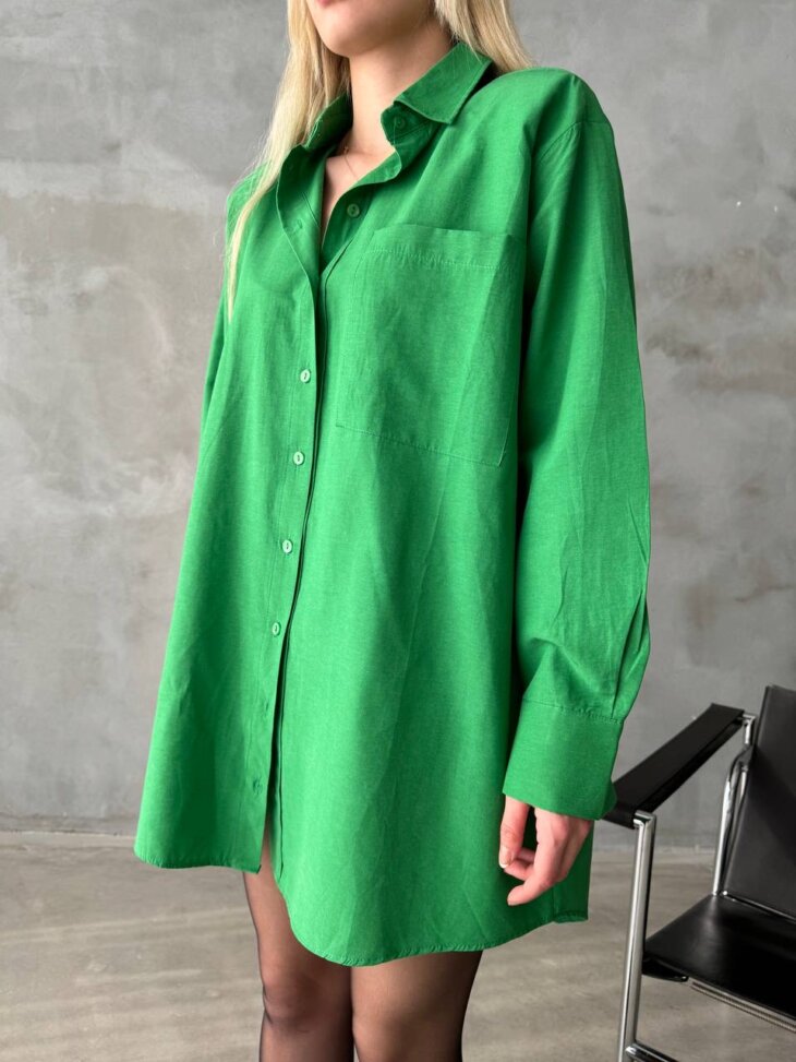 DP LONG SLEEVE GREEN SHIRT - Image 2