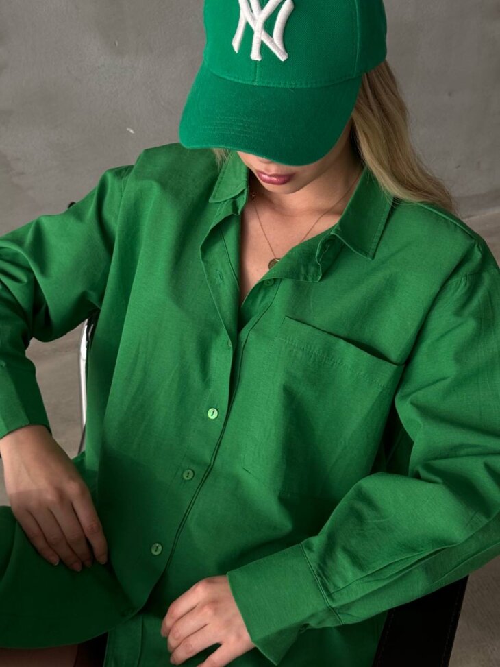 DP LONG SLEEVE GREEN SHIRT