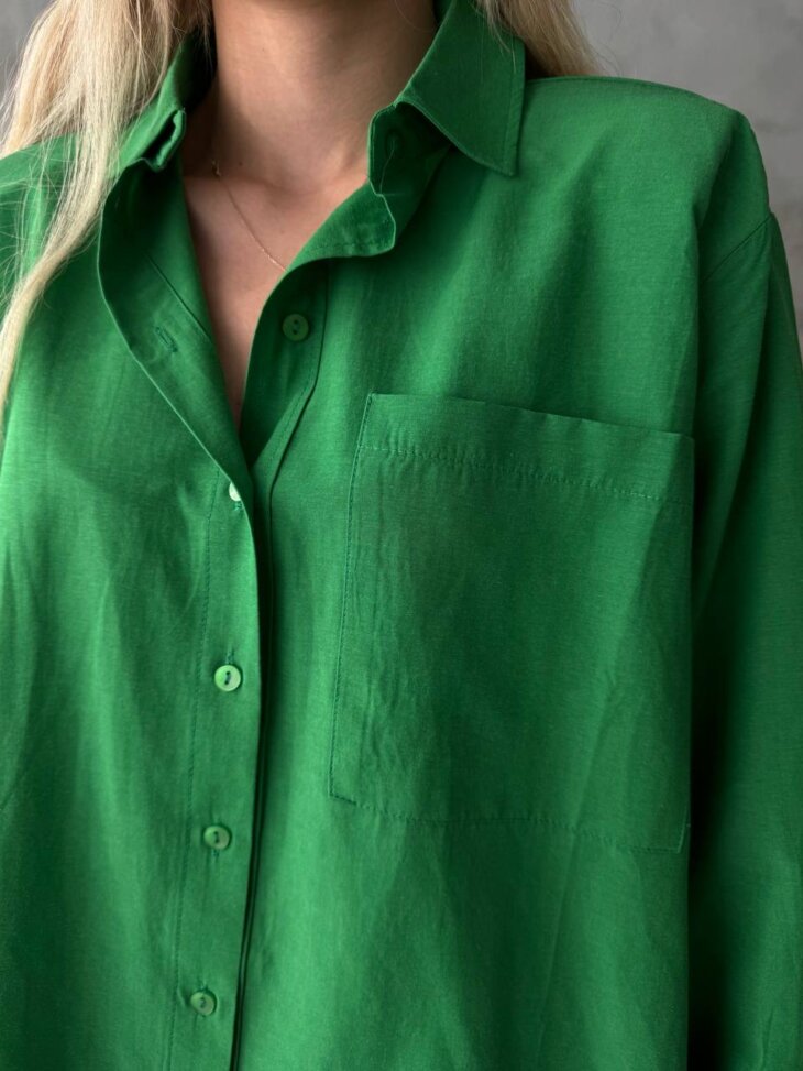 DP LONG SLEEVE GREEN SHIRT - Image 3