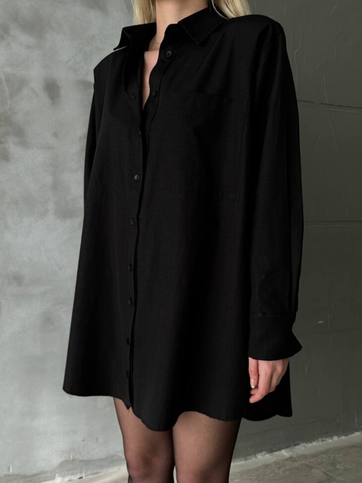 DP LONG SLEEVE BLACK SHIRT - Image 3