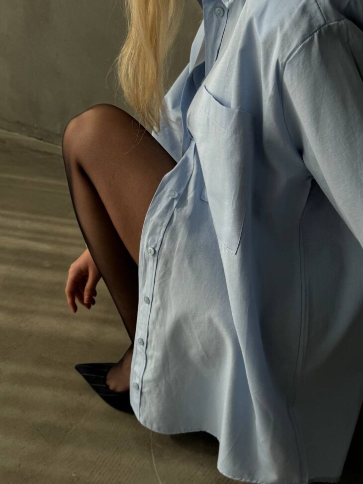 DP LONG SLEEVE BLUE SHIRT - Image 3