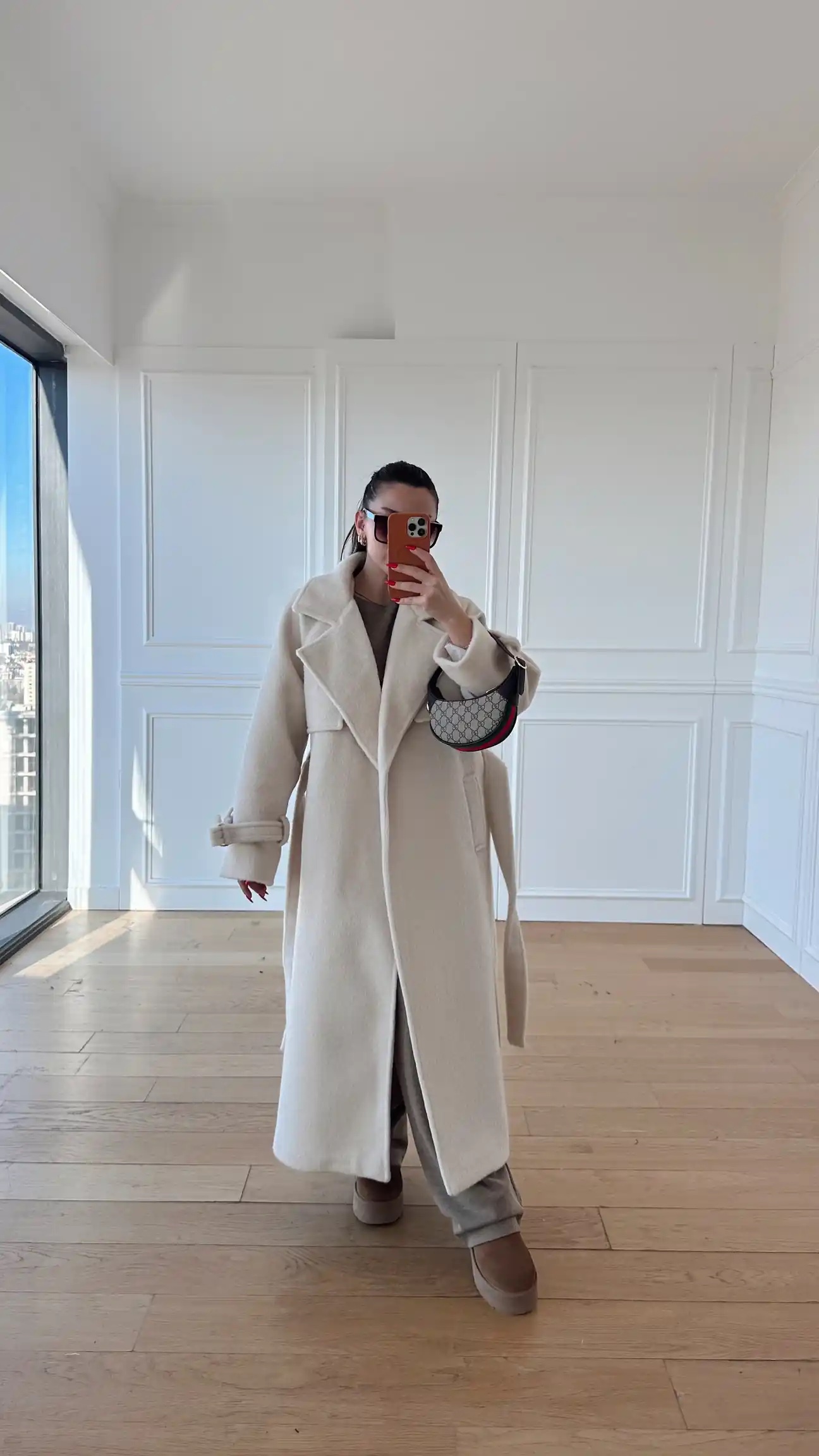 DP prem off white cashmere coat - Image 2