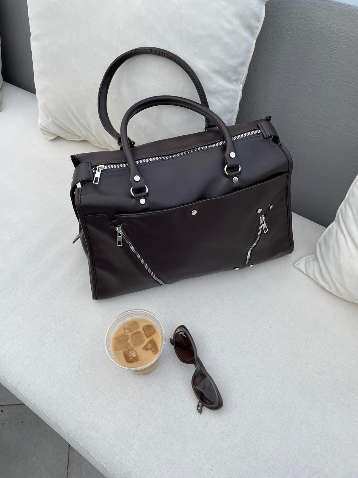 DP dark brown liona bag