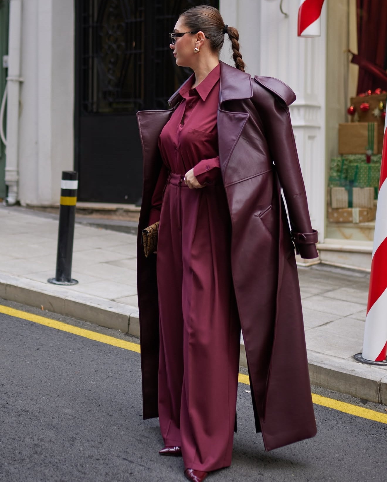 DP burgundy palazzo pants - Image 3