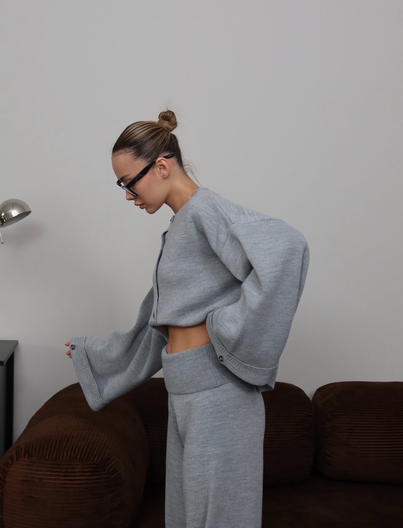 DP light grey knitted premium set