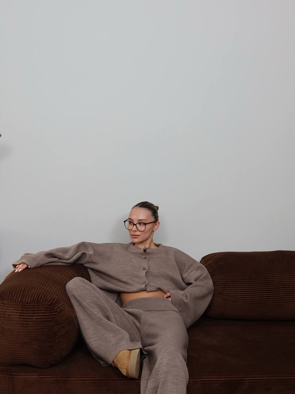 DP knitted cream beige premium set - Image 2